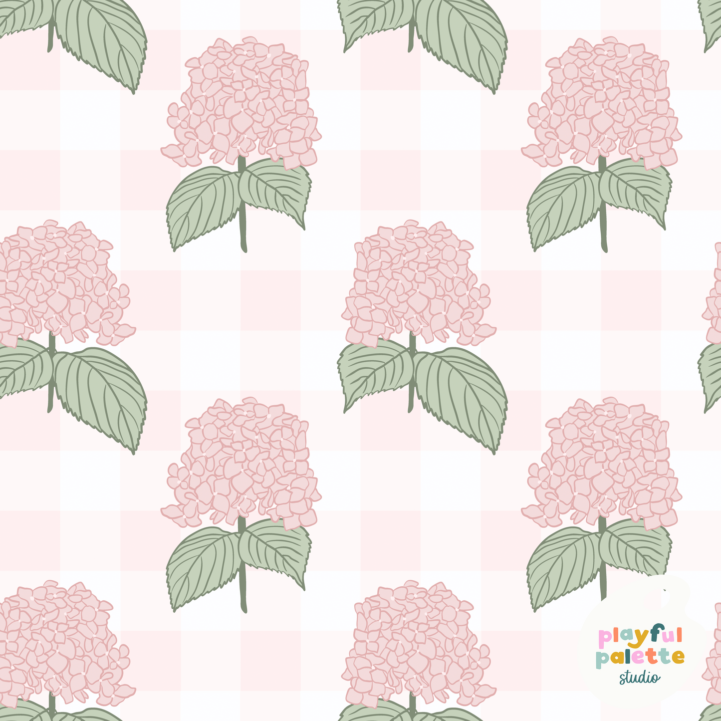 Hydrangea Gingham