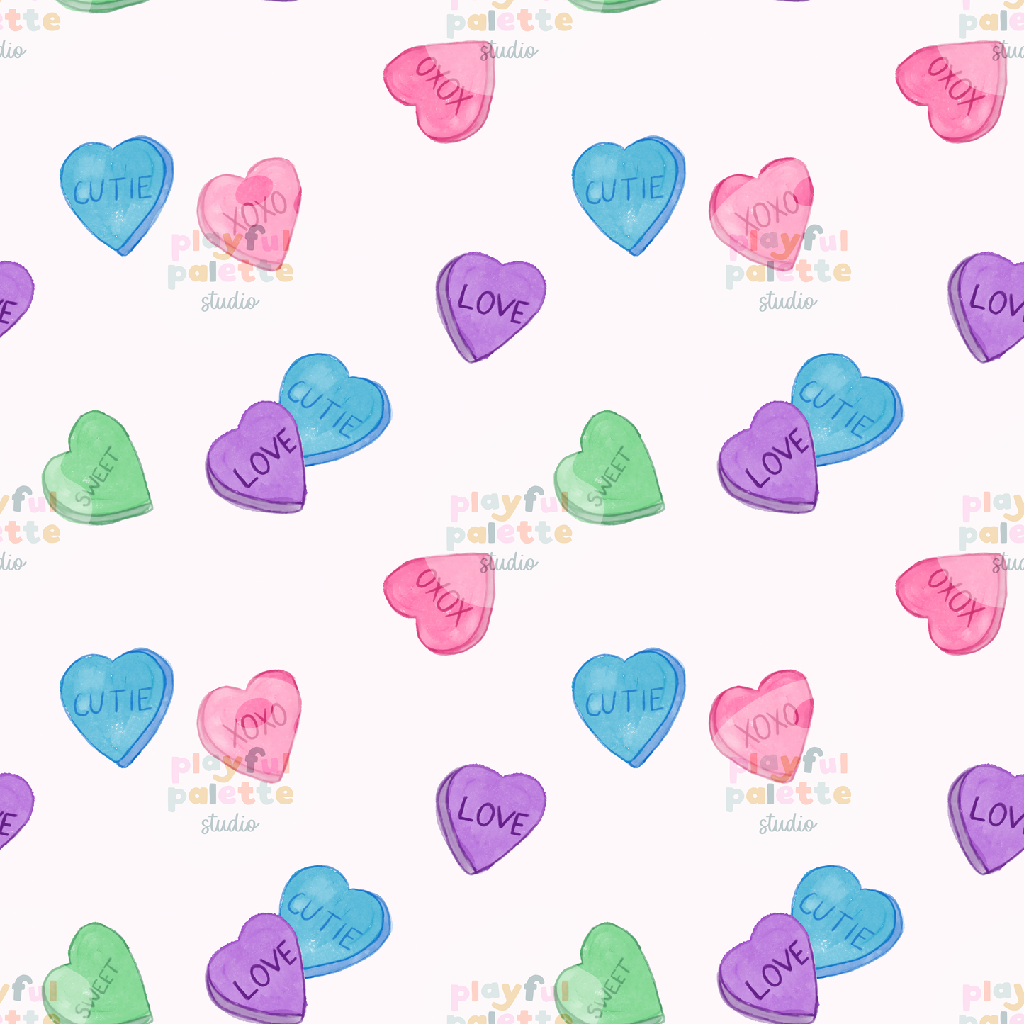 Watercolor Sweethearts