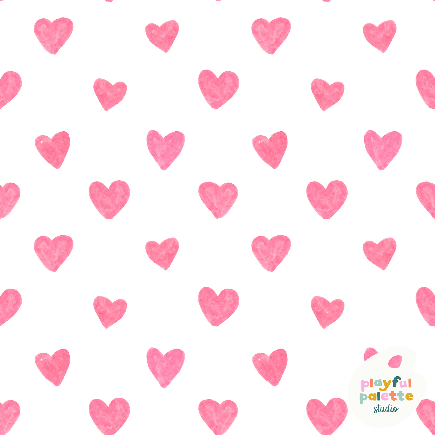 Watercolor Hearts