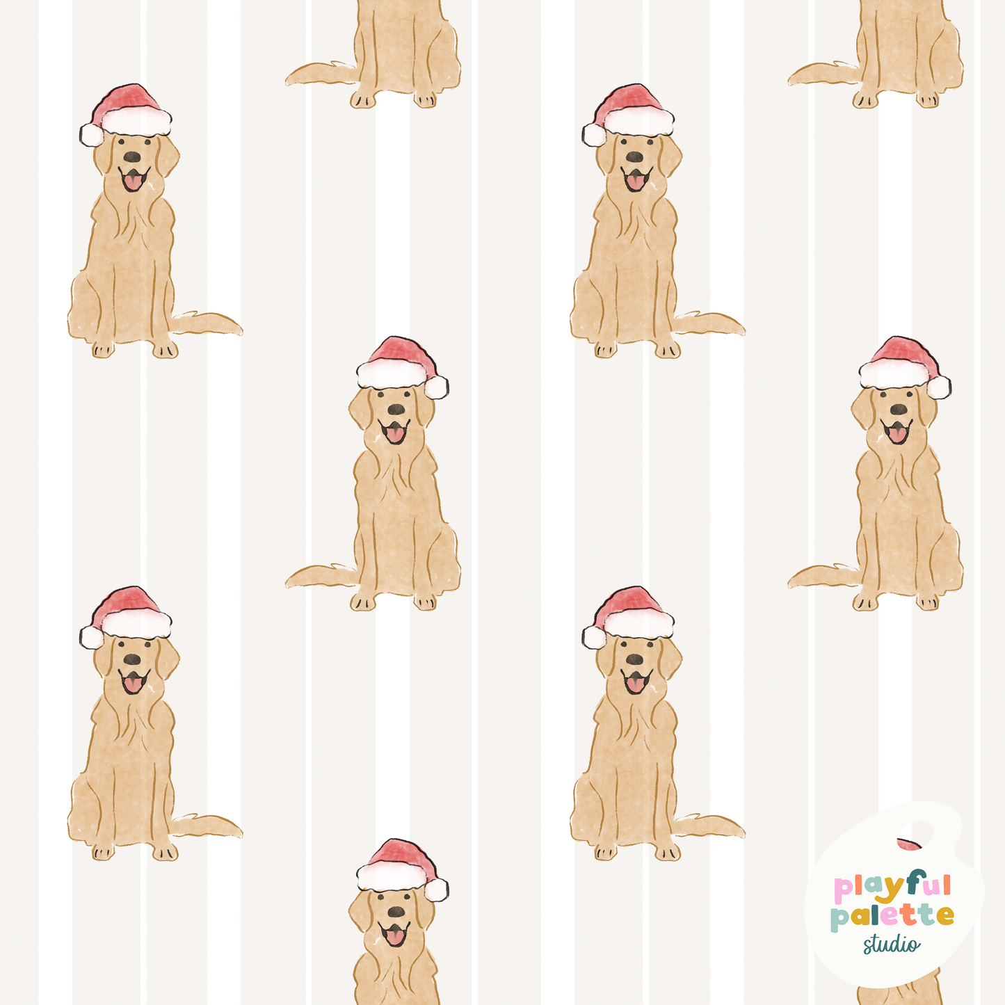 Santa Paws Stripes