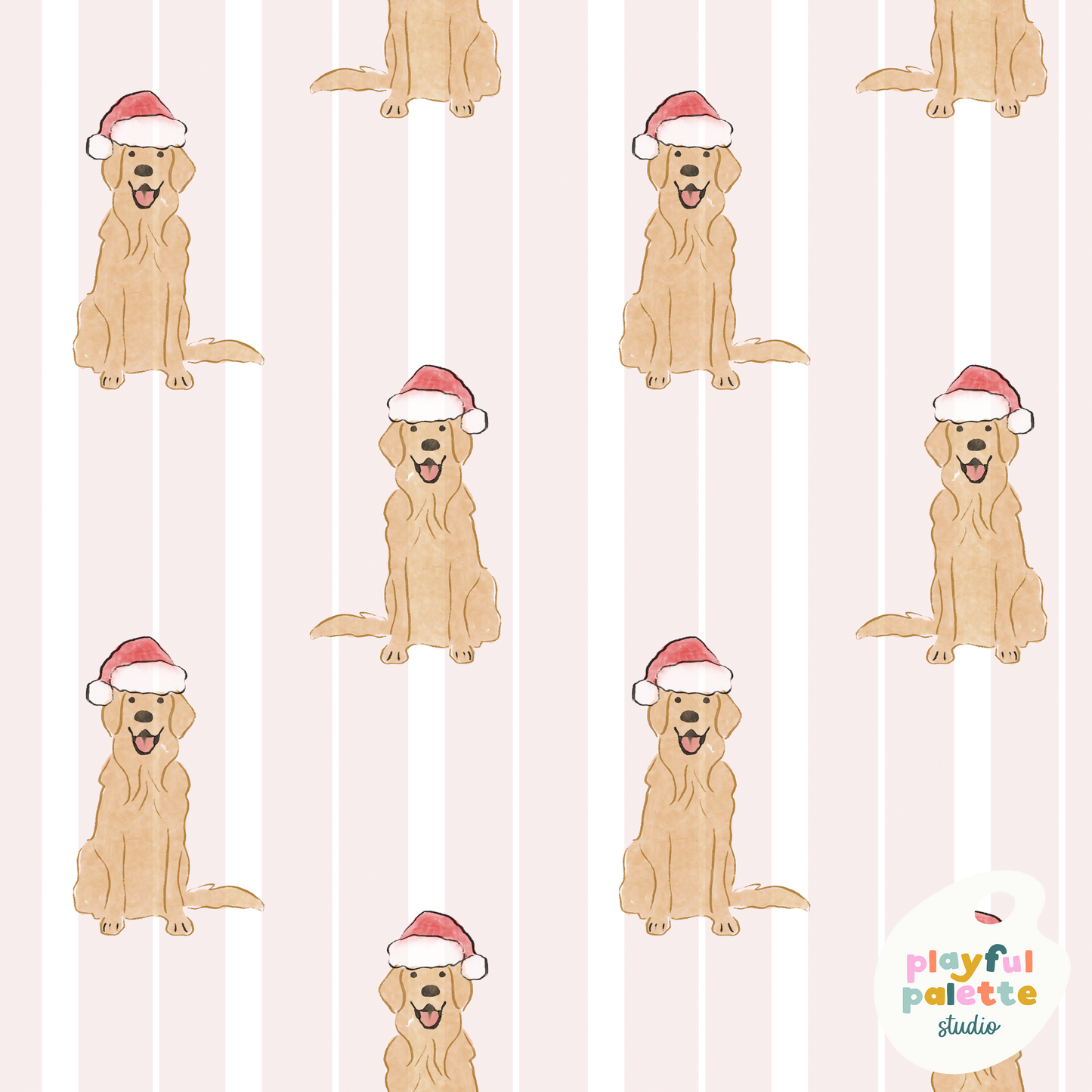 Santa Paws Stripes