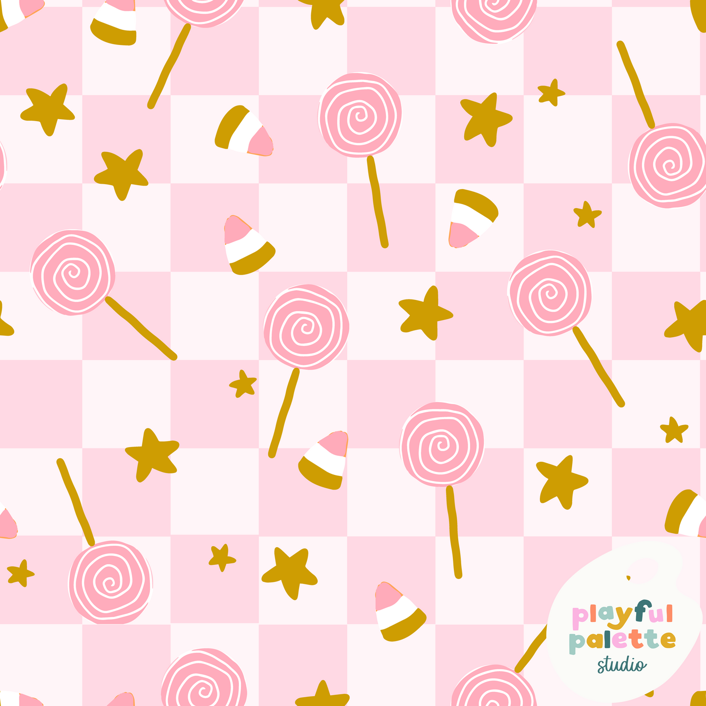 Checkered Halloween Candy