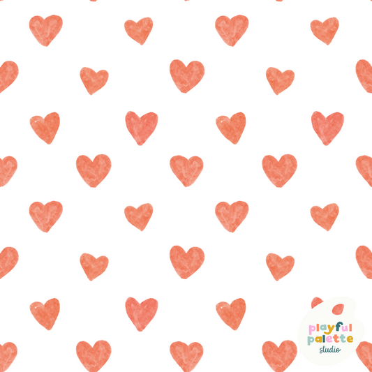 Watercolor Hearts