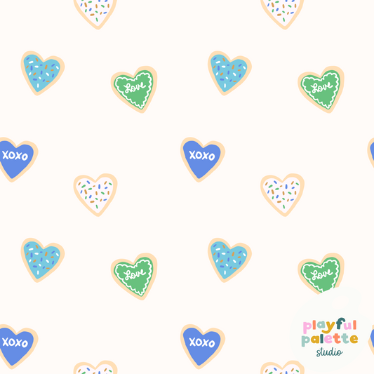 Valentine Cookies (Blue)